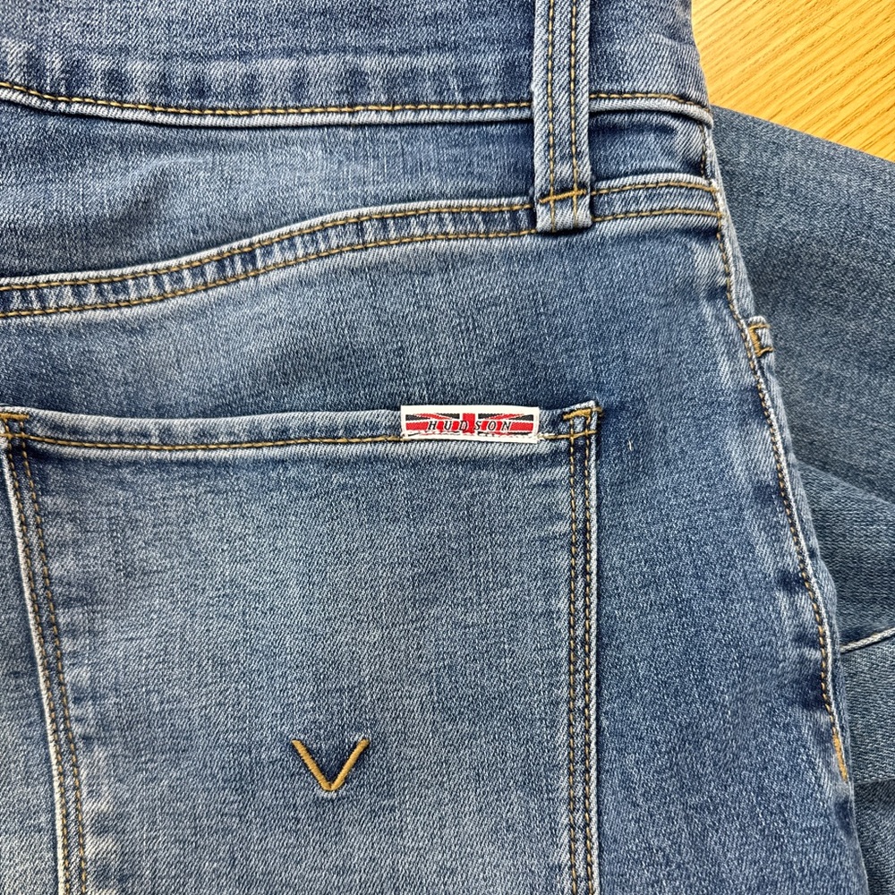 Hudson Women’s Noa Mercy High Rise Straight Leg Ankle Jeans Size 28 Cropped - Picture 6 of 10